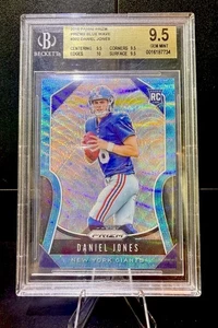 Tarjeta de novato Daniel Jones BGS 9,5 2019 Panini Prizm Blue Wave #302/199 gigantes - Imagen 1 de 2