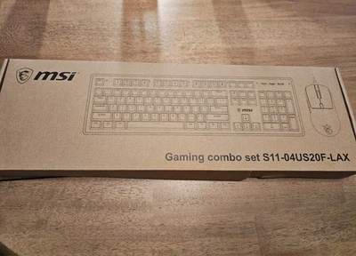 New MSI S11-04US20F-LAX Keyboard And Mouse Gaming Combo Black - Image 1 of 4