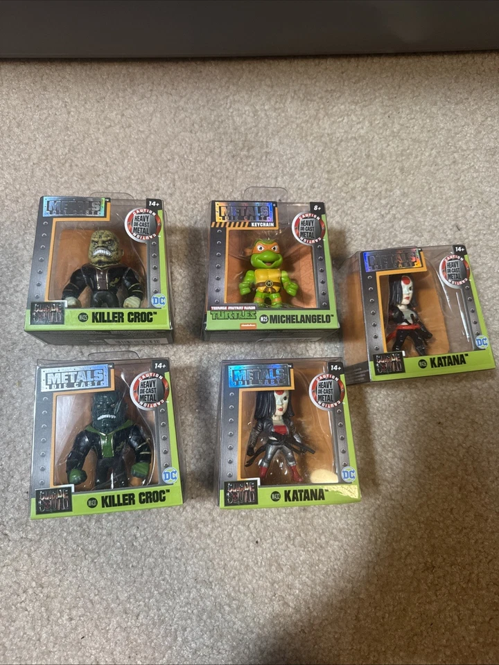 "Lote de 5 figuras de metal de 2,5"" de Jada Toys". Escuadrón Suicida TMNT NUEVO PRECINTADO Foto 1 de 4