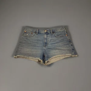Madewell Relaxed Denim Shorts Women’s 30 Fit 34 High-Rise Cut Off Raw Hem Cotton - Picture 1 of 10