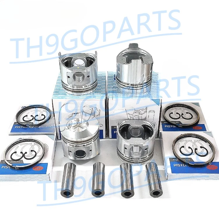 Kit de pistón y juego de anillos 4 cilindros 86 mm TK486E 11-8948 para Yanmar 486E Thermo King Foto 1 de 1