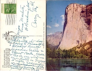 Postal de El Capitán y río Merced en California - Imagen 1 de 1