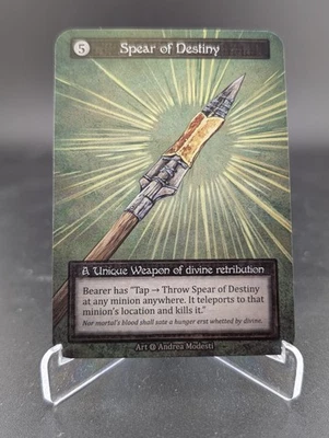 Spear of Destiny CURIO Beta - Sorcery: Contested Realm Ultra Rare Artifact - Image 1 of 4