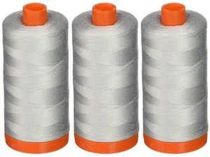 3-Pack - 50WT - Dove, Solid - Mako Cotton Thread - 1422Yds Each - Picture 1 of 1