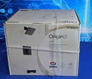 Origin 21 Veda Wannen- & Duscharmatur Einzelfunktion mattschwarz F12A0010BL - NEU - Bild 1 von 2