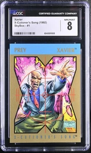 Xavier Marvel Card X-Cutioner's Song Set Graded CGC 8 NM/MINT - Picture 1 of 2