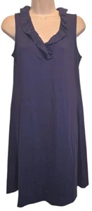 Lulu B Solid Blue Stretchy Sleeveless Nylon Dress Size Small - Picture 1 of 3