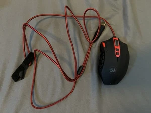 Red Dragon M901-2 Mouse da Gioco Cablato 12400 DPI con Pulsanti, Luci LED, Pesi - Foto 1 di 9