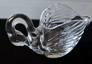 Vintage Cristal D'Arques 24% Bleikristall Glas Schwan Bonboniere Made in France - Bild 1 von 12