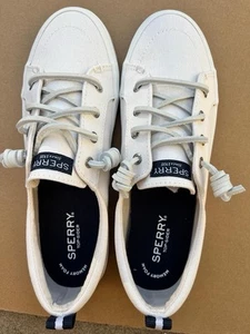 Sperry Women's White Crest Vibe STS99250 Lace Up Running Comfort Shoes Size 09.0 - Picture 1 of 3