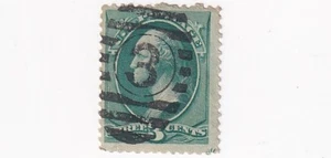 STAMP US SCOTT 147 "Washington" 3 CENT 1870 USED FANCY CANCEL - N - Picture 1 of 1