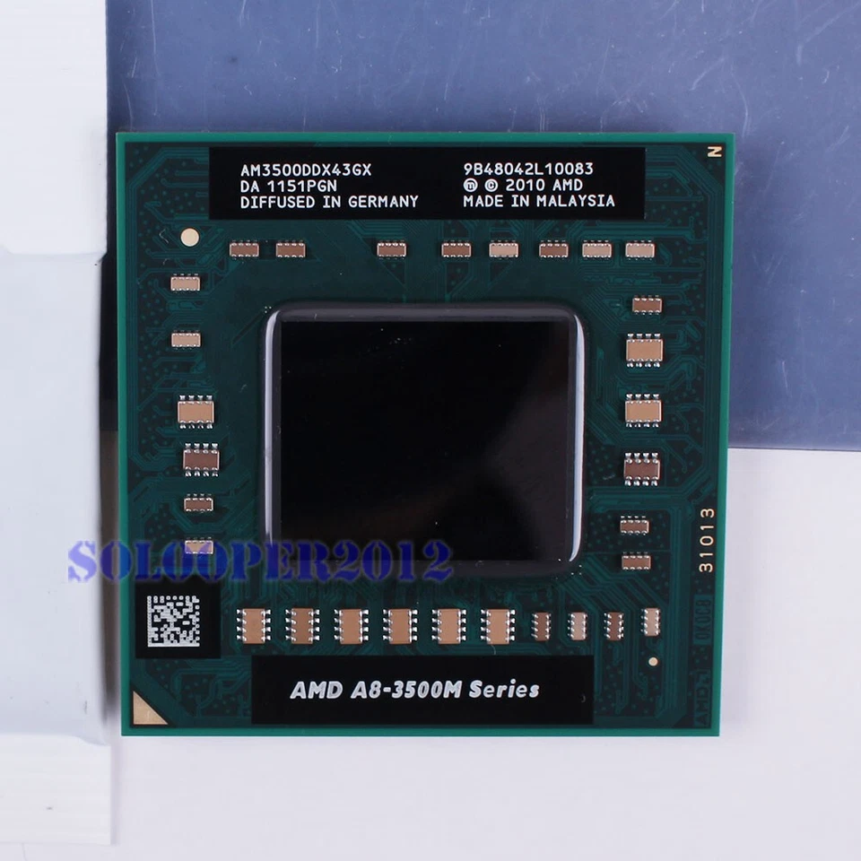 Free shipping AMD A-Series A8-3500M (AM3500DDX43GX) CPU Processor - Image 1 of 1