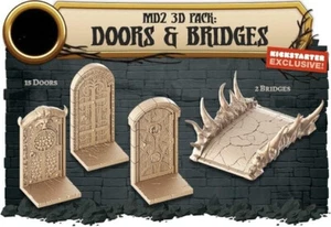 CMON Massive Darkness 2 3D Pack - Doors & Bridges (Kickstarter Exclusive) NM - Picture 1 of 2