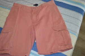 Reed Edward Shorts Mens 32 W 10L SALMON Summer Wash Chino 4 Pocket Cotton EUC - Picture 1 of 5