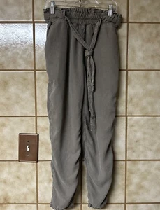 Sneak Peak 100% Lyocell Boho Artsy Lagenlook Retreat Lounge Pants, Green Sz Sm - Picture 1 of 5