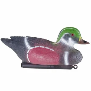 Schwimmente Brautente 29cm Kunststoff Teichente Ente Mandarinente Teichdeko - Bild 1 von 2