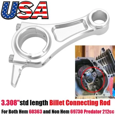 NUEVO Billet Alum Rod (3.308"Std) Para Predator 212 cc Hemi/Non Hemi 69730 60363 Foto 1 de 4