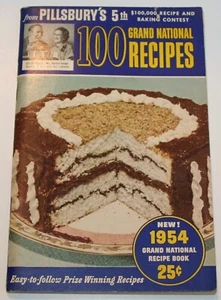 1954 First Edition: Pillsbury’s 5th Edition: Grand National 100 Recipes - Imagen 1 de 4