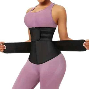 Hook High Compression Waist Trainer Breathable Body Shaping Tummy Control Belt - Picture 1 of 5