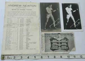 RARE LEN HARVEY SIGNED CARD WITH ANDREW NEWTON EXTRAS & COA- MAKE US AN OFFER - Bild 1 von 12