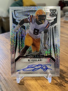 BJ Ojulari 2023 Leaf Metal Rookie Auto Silver Prismatic  Autograph #/6 🔥📈