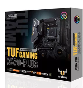 ASUS TUF Gaming X570-PLUS (Dual M.2 PCIe 4.0) AMD AM4 ATX Motherboard NEW - Picture 1 of 3