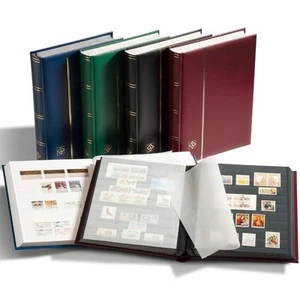 Leuchtturm insteekboek 32 zwarte bladen Comfort Lighthouse stockbook black pages - Picture 1 of 1