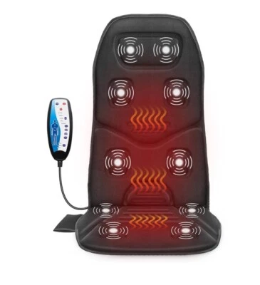 Almofada de assento de massagem vibratória 10 motores de vibração função térmica original $50 - Imagem 1 de 4