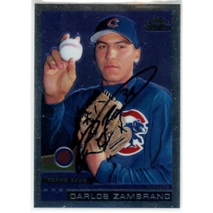 Carlos Zambrano Autographed 2000 Topps Chrome T29 Trading Card DEN 48790 - Picture 1 of 2