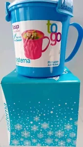 Sistema To Go Suppentasse BLAU Geschenkbox 22,1 Unzen Clipdeckel Phthalat BPA frei 2010 - Bild 1 von 6