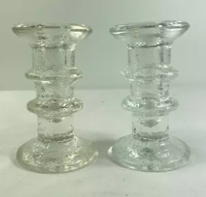 Candelabros de vidrio Scandi Mid Century - Imagen 1 de 11