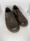 Dr Martens Orson Mens 10 Brown Leather Slip On Loafers Shoes Elastic Aw004