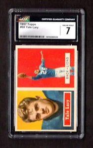 1957 Topps #68 Yale Lary Detroit Lions HOF Card CGC Grade 7 NEAR MINT - Picture 1 of 2
