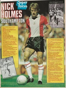 FOTO FIRMADA POR NICK HOLMES ~ SOUTHAMPTON ~ GANADOR DE LA COPA FA - Imagen 1 de 2