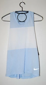 NWT Nike Breathe Women's Light Blue Perforated Running Tank Top sz  S - Picture 1 of 9