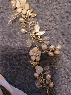 Flower Girl Headband Custom Made Absolutely Beautiful! - Image 1 of 4