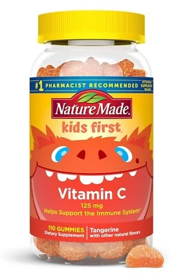 Gominolas Nature Made Children's Kids Health Vitamina C 125 mg 110 caducan 08/2026 Foto 1 de 4