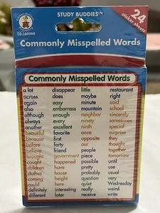 Study Buddies Commonly Misspelled Words 24 Sticker Sheets - Imagen 1 de 3