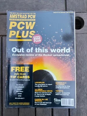 Revista Vintage PCW PLUS Jan 1992 Amstrad 8256 8512 9256 9512 9512+ - Imagem 1 de 4