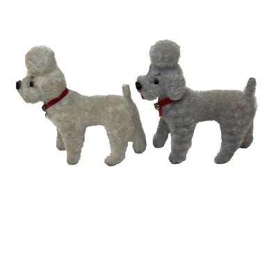 Etiquetas originales vintage W. caniches alemanes Wagner Kunstlerchutz perros flocados hechas a mano Foto 1 de 4