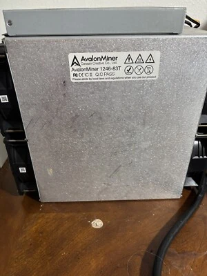 Avalon 1246 83 T Bitcoin Miner - Image 1 of 4