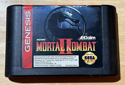 Mortal Kombat II 2 Sega Genesis 1994 Cartridge Only! Cleaned, Tested & Working! - Image 1 of 4