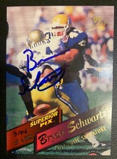 1995 Superior Pix Football - Autograph Card - Bryan Schwartz - 3194/6000