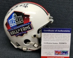 DAN FOUTS & CHARLIE JOINER Signed Autographed Hall of Fame Mini Helmet. PSA  - Picture 1 of 6