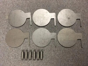 AR500 Steel Target Dueling Tree DIY Kit 6pc 4" x 1/4" Paddles with Tubes USA! - Picture 1 of 4