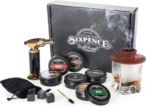 Sixpence Alchemy Cocktail Smoker Kit with Torch. Smoking Kits Include Hardwood - Picture 1 of 8