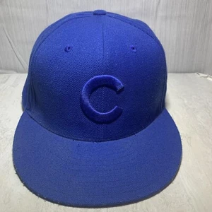 Chicago Cubs Hat MLB American Needle Cooperstown Fitted Cap 7 5/8 Blue Out H9 - Picture 1 of 9