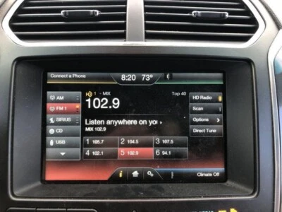 2015-2016 Ford Explorer Front Info Display Screen 8" Inch DB5T-18B955   Used Foto 1 de 3