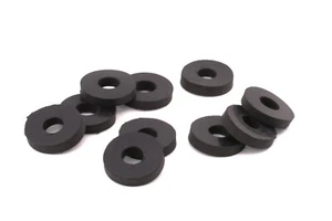 3/8" ID x 1 " OD x 1/4" Thick Black Rubber Flat Washers All Weather EPDM - Picture 1 of 6