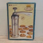 Vintage Italian Marcato Biscuit Cookie Press Stainless 1999 *READ DESCRIPTION*